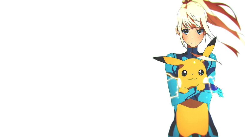 Pokémon, Blue, Super Smash Bros., Samus Aran, Super Smash Bros. Brawl, Pikachu, Anime, Metroid, 1080P