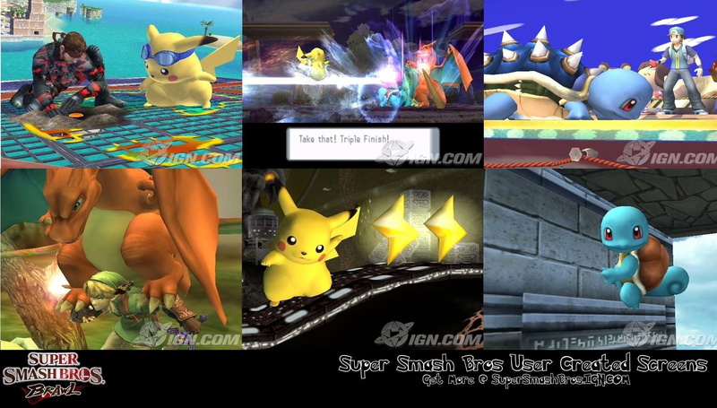 Squirtle (Pokémon), Super Smash Brothers Brawl, Pikachu, Super Smash Bros., Pokémon, Super Smash Bros. Brawl, Charizard (Pokémon), 720P, Link