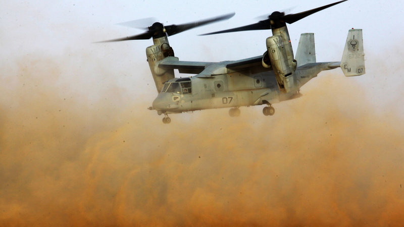 US Army, U.S. Air Force, multi-mission aircraft, tiltrotor, Bell, 4K, Boeing, V-22 Osprey, desert, Osprey
