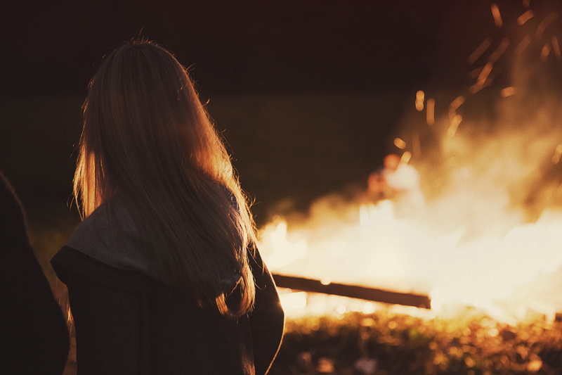 focus on foreground, girl, event, arts culture and entertainment, leisure activity, fire, adult, night, people, outdoors, near, real people, only women