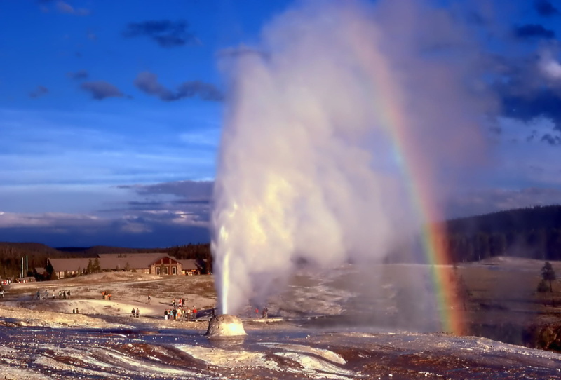 outdoors, landscape, geology, showing, environment, gazer, 1080P, power in nature, clouds, nature, non-urban scene, water, motion, Rainbow, spray, scenics - nature