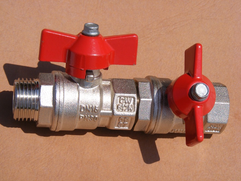security, butterfly, protection, valve, brass, no people, fire extinguisher, industries, occupation, attached, handle, red, connection, ball, control, metal