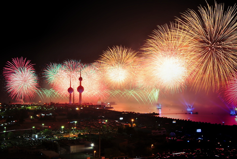 sparks, exploding, new years eve, night, glowing, pyrotechnics, celebrate, 4K, skyscraper, daytime, firework display, city life, bright, explosion, light