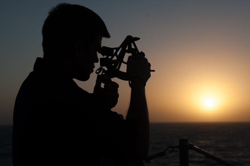 camera - photographic equipment, holding, ocean, sky, photography themes, sunlight, evening, silhouette, stadimeter, nature, photographer, sea, range, real people