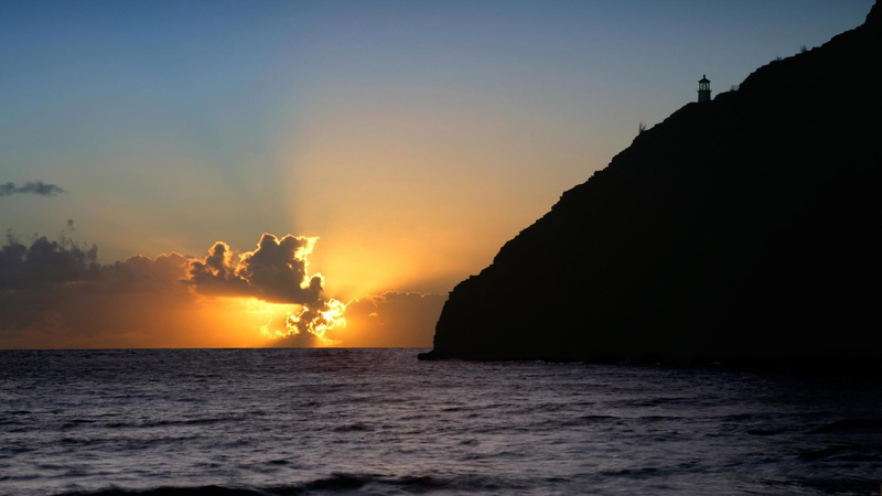 nature and landscapes, watching, lighthouse, clouds, beautiful, cliff, 1080P, sunset