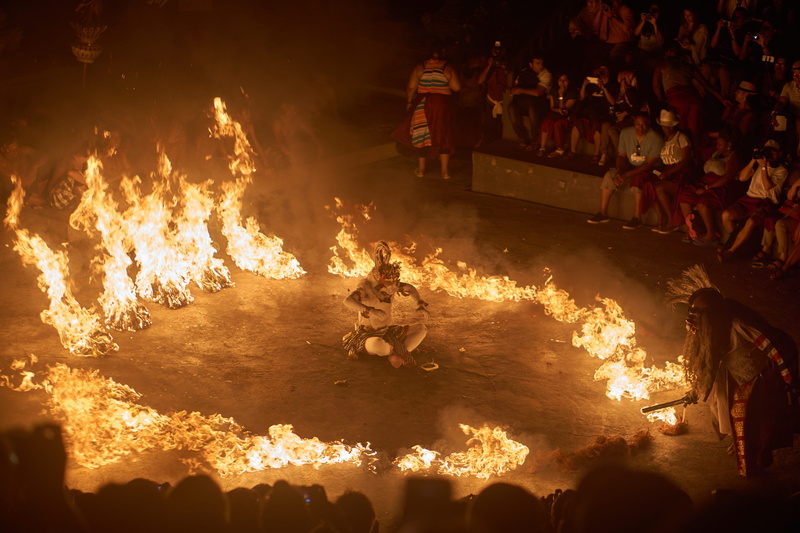 bali, standing, heat - temperature, group of people, fire - natural phenomenon, watching, arts culture and entertainment, burning, ritual, crowd, people