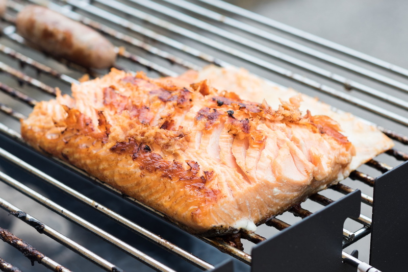 outdoor, close-up, picnic, meat, grilled, ready-to-eat, cookout, barbecue, still life, grilling, day, cooking, metal, charcoal, heat - temperature, no people