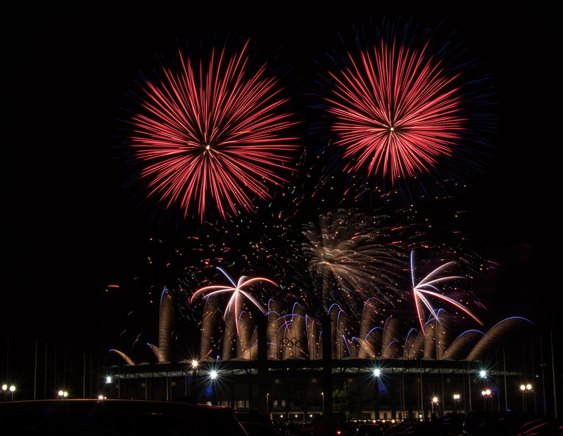 4K, sparks, firework, arts culture and entertainment, celebration, firework display, built structure, night, architecture, sky, fire, firework - man made object