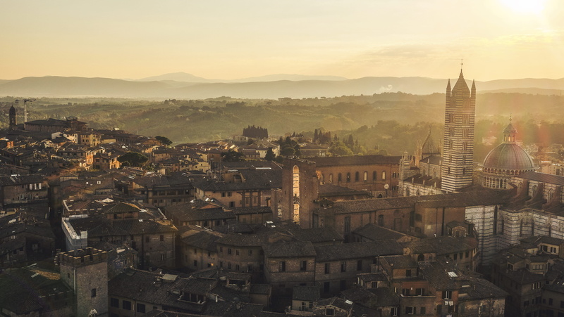 architecture, house, building exterior, built structure, light, old town, outdoors, high angle view, 4K, view, townscape, old, residential district, travel destinations