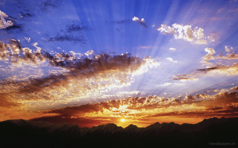 1080P, sunbeams, nature and landscape