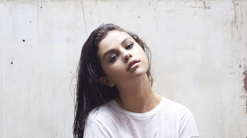 hair, one person, standing, contemplation, young women, girls, selena gomez, beautiful woman, white color, wall - building feature, hd, real people, lifestyles