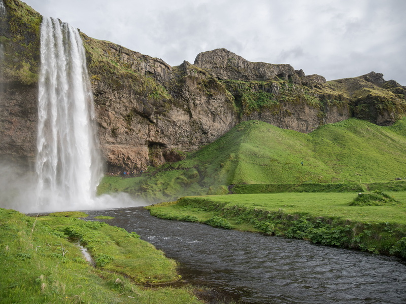 rain, cloud - sky, plant, beauty in nature, environment, power in nature, land, nikon, scenics - nature, river, motion, green color, iceland, grass, rock