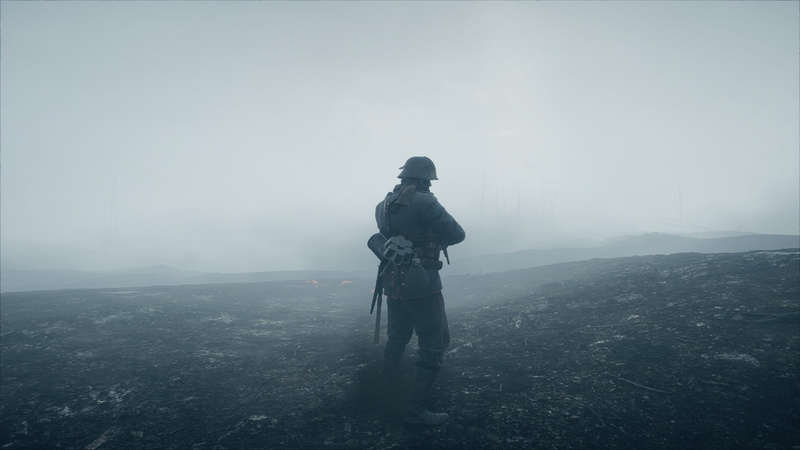 fog, scenics - nature, grey, sky, soldiers, nature, leisure activity, beauty in nature, trip, hiking, real people, lifestyles, activity, Battlefield 1