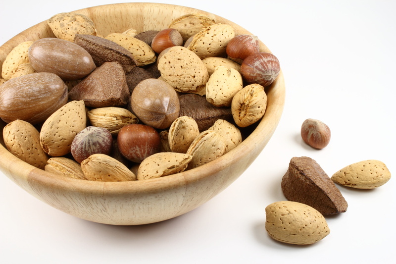 walnut, studio Shot, close-up, white Background, isolated On White, wooden, bowl, fruit, nutrition, snack, brown, no People, nut - Food, food And Drink