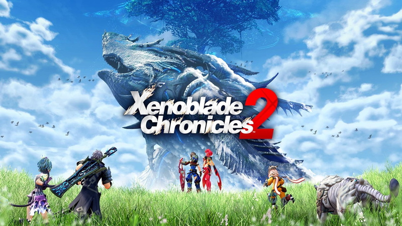 nature, outdoors, Xenoblade Chronicles 2, plant, text, bird, digital composite, animal wildlife, women, sky, cloud - sky, group of animals, grass, day