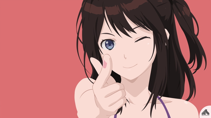 young adult, Hikari Tsuneki, contemplation, colored background, portrait, looking at camera, close-up, hair, one person, Seiren, 1080P, studio shot, depression - sadness