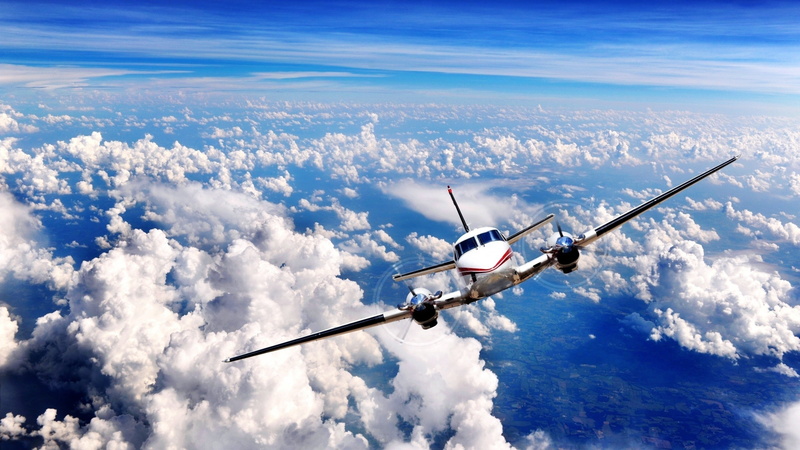 airplane, blue, environment, day, technology, nature, military, cloud - sky, outdoors, aerospace industry, airplane aircraft clouds sky king air c90, mode of transportation