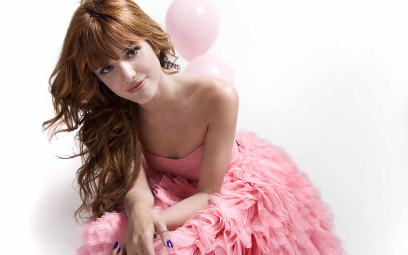 annabella avery, gown, dancer, pink, celebs, 2K, style, Bella Thorne Pink, cool girl, bella, thorne
