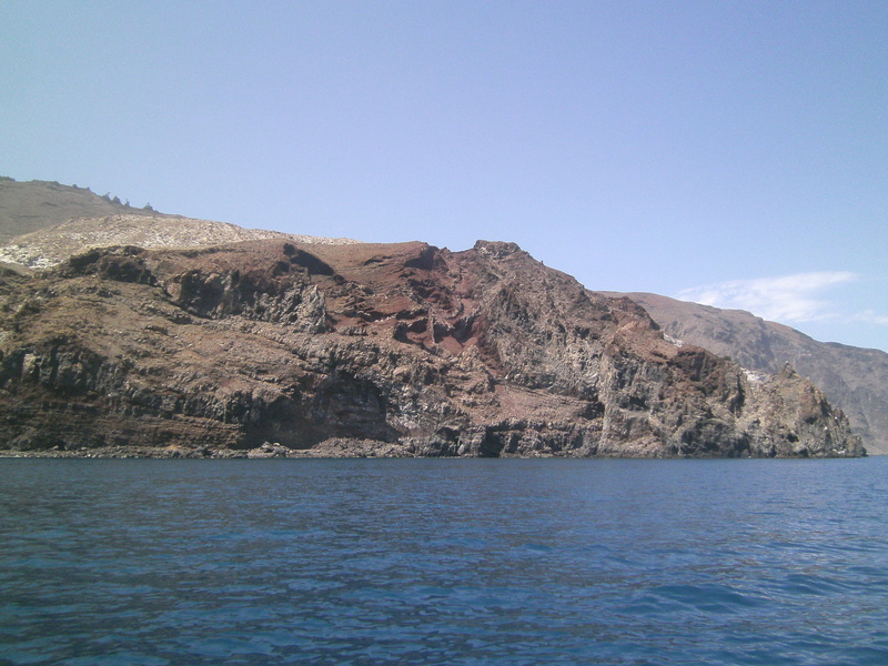 copy space, environment, waterfront, tranquility, nature, day, outdoors, non-urban scene, 4K, sky, mountain, sea, view into land, guadalupe island, tranquil scene