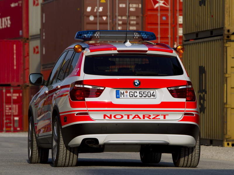 2011, bmw, ambulance, notarzt, suv, emergency, f25, 1080P, x 3, xdrive20d