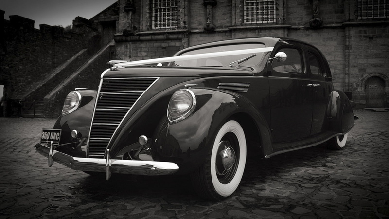 720P, Lincoln, Gangster, Black and White, 1937 Lincoln Zephyr