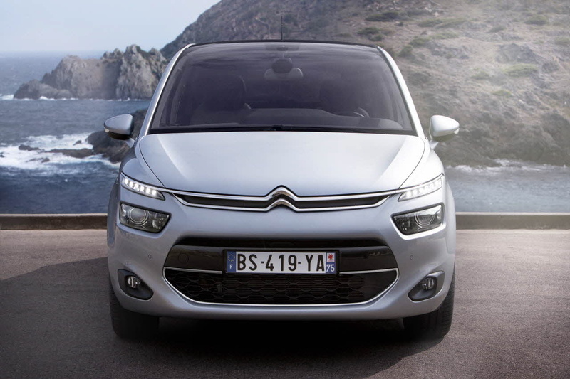 text, road, close-up, snow, day, travel, front view, nature, c, picasso, outdoors, road trip, silver colored, land vehicle, citroen, transportation, mountain