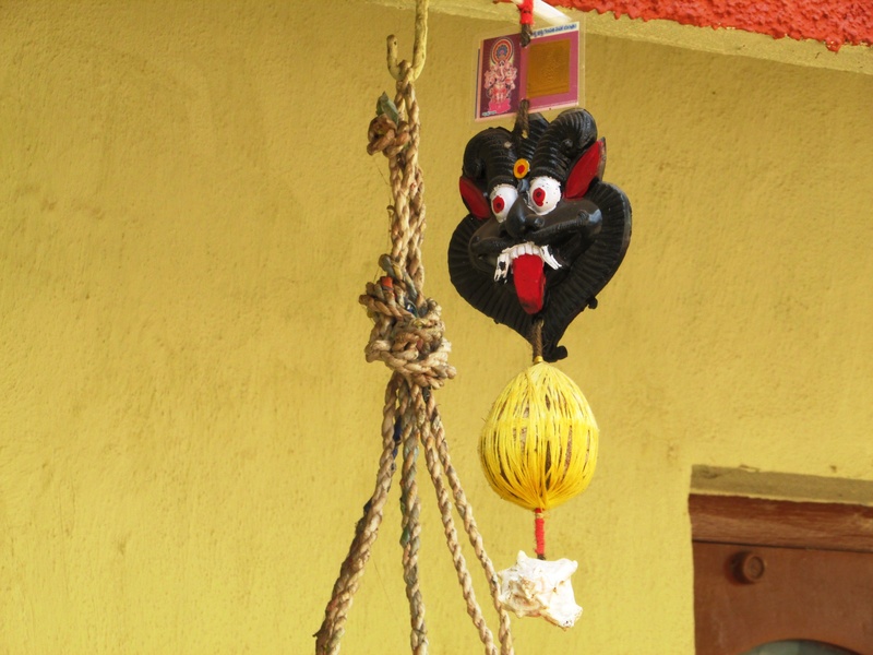 heart shape, demon, close-up, superstition, creativity, wall - building feature, no people, hanging, charm, outdoors, positive emotion, dharwad, emotion