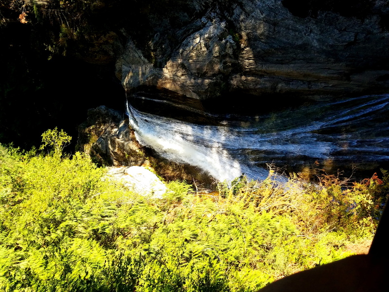 solid, water, twin falls trail, rock formation, scenics - nature, beauty in nature, land, no people, rock - object, tranquility, forest, nature, flowing