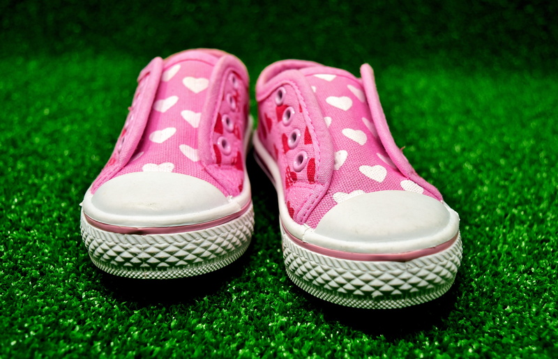 lace - fastener, sandal, fabric, small, pair, outdoors, white, nature, compatibility, white color, cute, two objects, canvas shoe, childrens shoes, sneaker