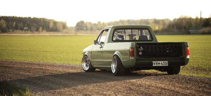 the sun, the countryside, wheel, 2K, tail lights, Volkswagen, shadow, back, road, Caddy