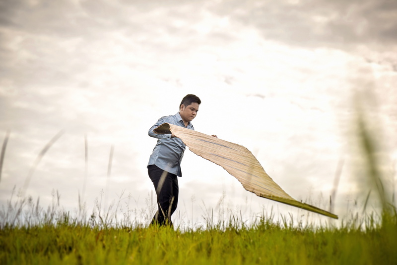 man, surigao city, philippines, holding, blanket, looc road, 5K, preparing, young adult, growth, leisure activity, sky, nature, standing, one person, three quarter length