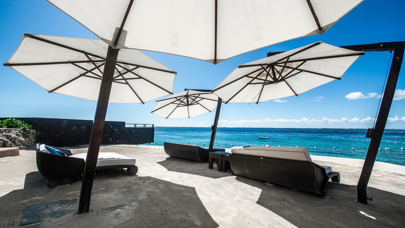 protection, travel, water, summer, parasol, asia, beauty in nature, nikon, outdoors, land, accommodation, no people, sunshade, day, resort, holiday, absence