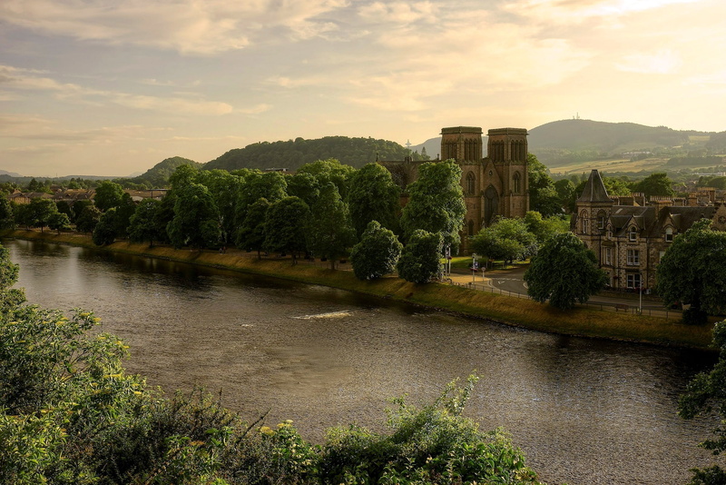 water, Cathedral, Great Britain, outdoors, scenics - nature, UK, nature, castle, St Andrews Cathedral, tranquil scene, tranquility, brown, beauty in nature