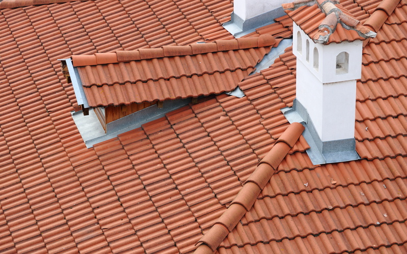 outdoors, brick, chimney, no people, architecture, tiles, roof tile, industry, focus on foreground, built structure, building, bulgaria, brown, building exterior