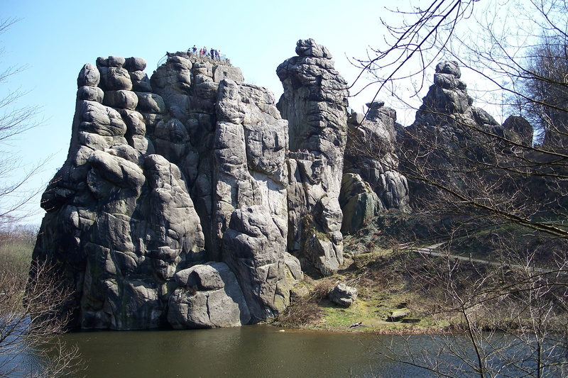 germany, landscape, plant, 2K, outdoors, ostwestfalen, tranquil scene, nature, land, sunlight, day, no people, tree, rock, rock formation, scenics - nature