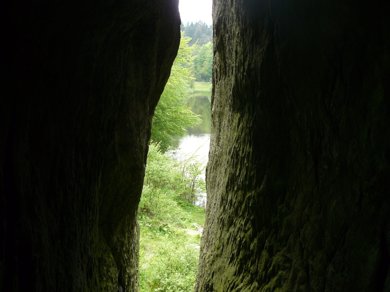 cliff, non-urban scene, sandstone-rock formation, day, outdoors, View, 2K, Externsteine, sand stone, sunlight, environment, tree, no people, nature, teutoburg forest