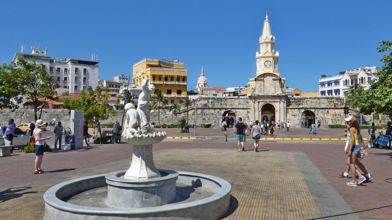 cross, sculpture, building, travel destinations, convento de la popa, fountain, clock, colombia, real people, nature, building exterior, castle, a world heritage site in 1984