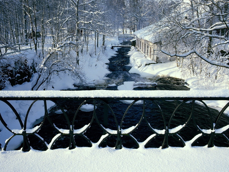 winter, creeks, snow, 720P
