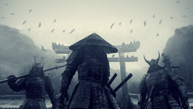 sucker, pagodas, 1080P, punch, movies, japan, hats, samurai, monsters, conical, katana