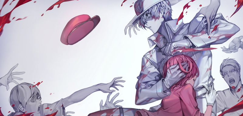 Hataraku Saibou, 4K, blood, artwork