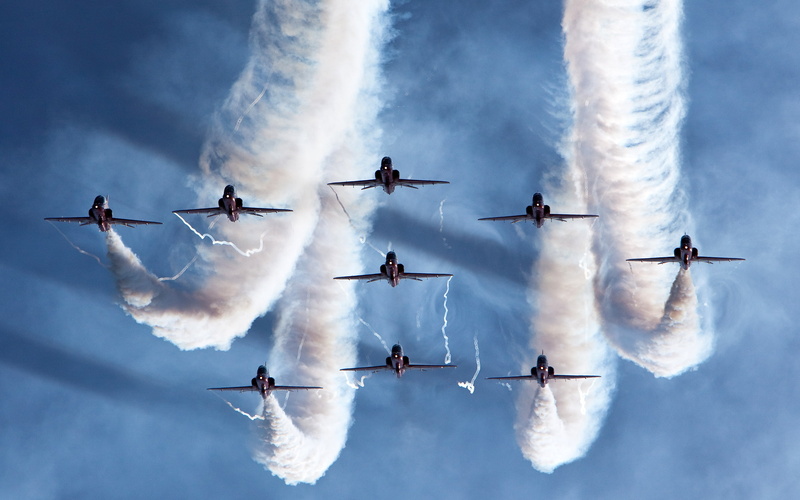 aerobatic, planes, royal, team, 2K, force, hd, air
