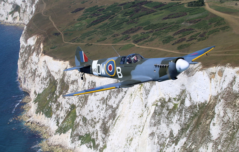 British, Spitfire, landscape, 1080P, single-engine, Supermarine, fighter
