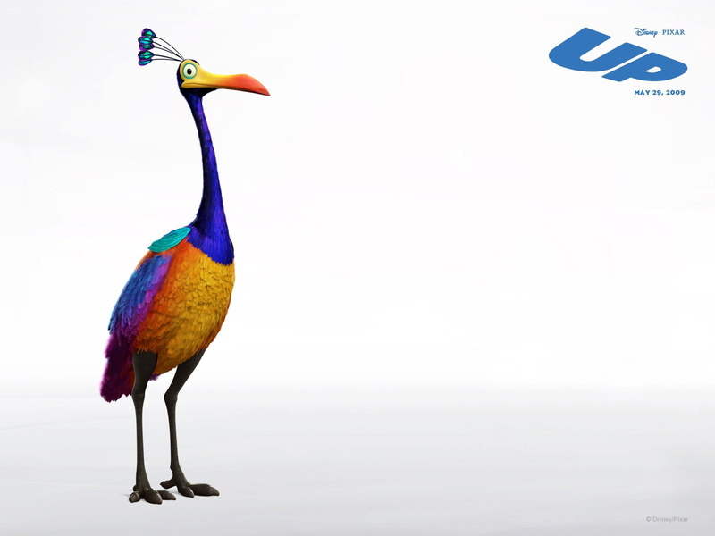 outdoors, no people, 720P, Disney, Up (Movie), animal themes, animal, Pixar, one animal, Bird, animals in the wild, perching, Up, full length, Movie, Kevin (Up)