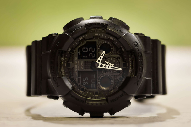 black, accuracy, close-up, watch, night, studio shot, shape, no people, equipment, time, theme numbers, focus on foreground, metal, number, circle, still life