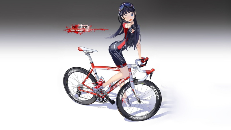 anime, vehicle, bycicle, anime girls, 1080P