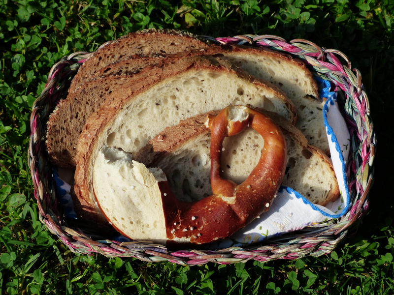 no people, fruit, ready-to-eat, container, vegetable, nature, whole wheat bread, healthy eating, temptation, breakfast, still life, wellbeing, freshness