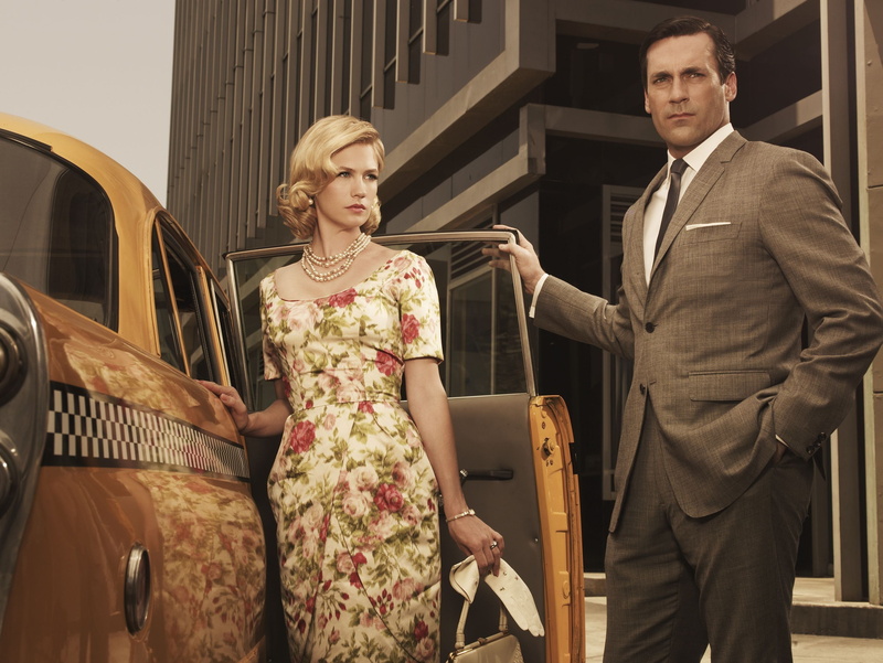 standing, young adult, suit, clothing, two people, formalwear, emotion, women, mad men, adult, architecture, beautiful woman, people, luxury, togetherness