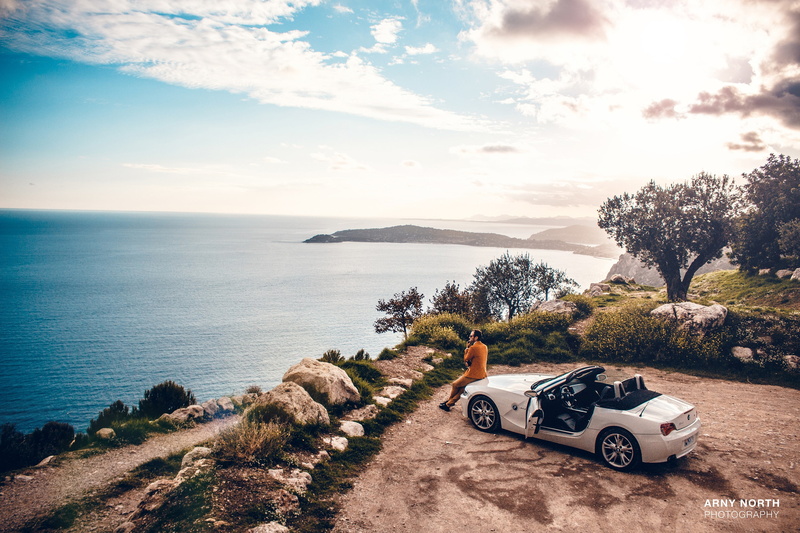 BMW, sea, Arny North, BMW Z4, 2K, nature, white, men, model, vehicle