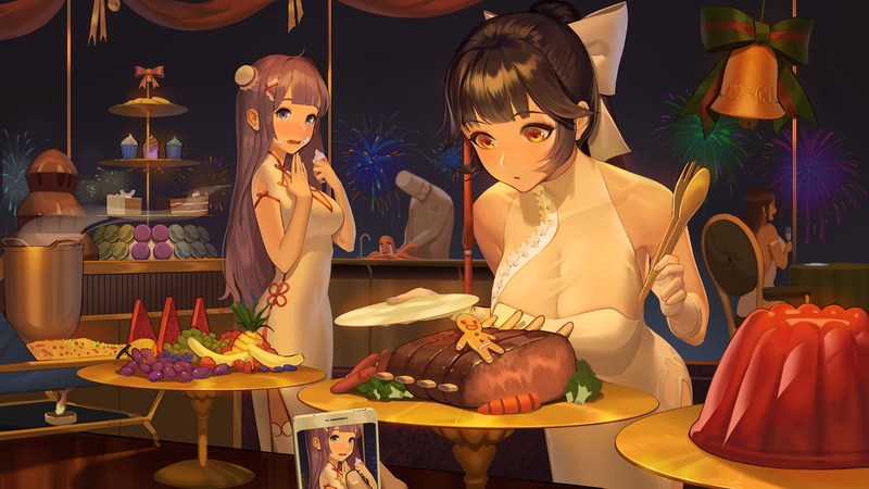 anime, Azur Lane, Atago (Azur Lane), anime girls, Takao (Azur Lane), 2K