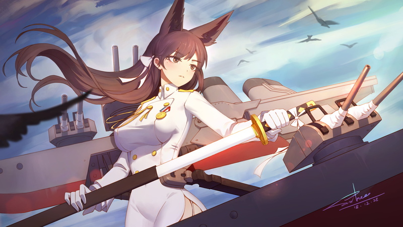 Atago (Azur Lane), Anime, 2K, Azur Lane